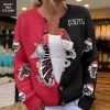 Baltimore Ravens Santa Hat Christmas Cardigan Jacket