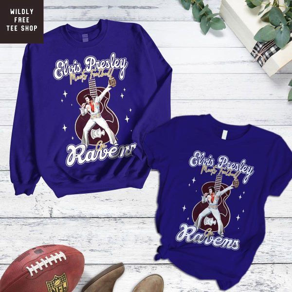 Baltimore Ravens x Elvis Presley Pajamas Set