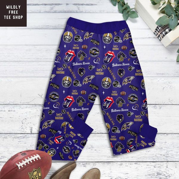 Baltimore Ravens x Elvis Presley Pajamas Set