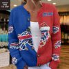 Carolina Panthers Santa Hat Christmas Cardigan Jacket
