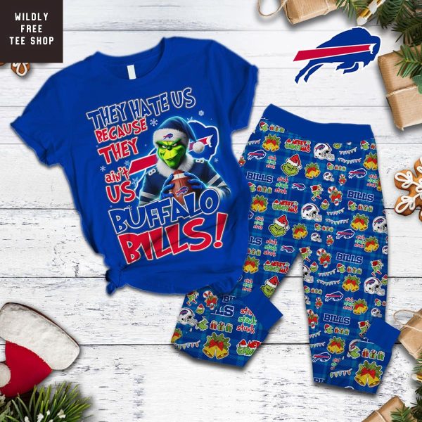 Buffalo Bills They Hate Us Because They Ain’t Us Grinch Pajamas Set