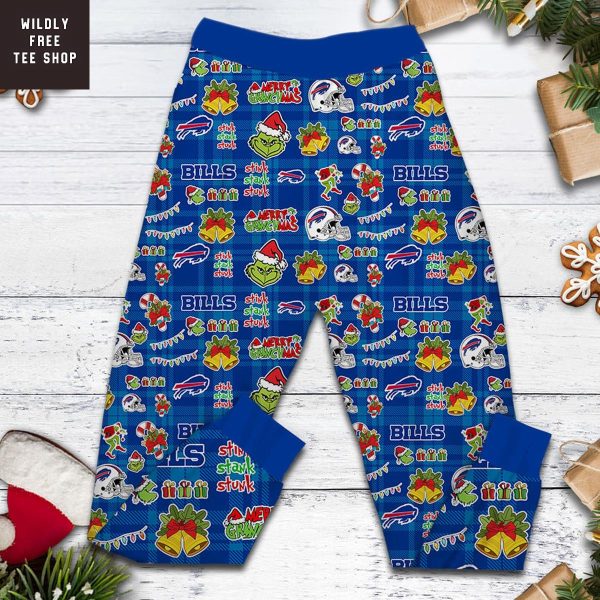 Buffalo Bills They Hate Us Because They Ain't Us Grinch Pajamas Set