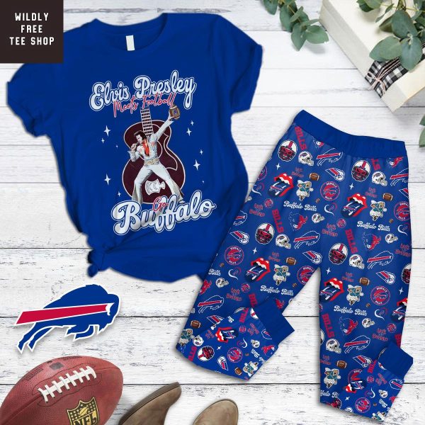 Buffalo Bills x Elvis Presley Pajamas Set