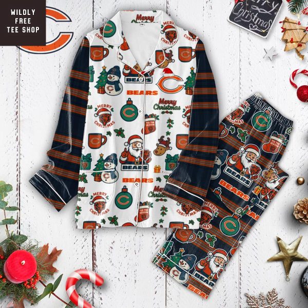 Chicago Bears Merry Christmas Gifts Pajamas Set