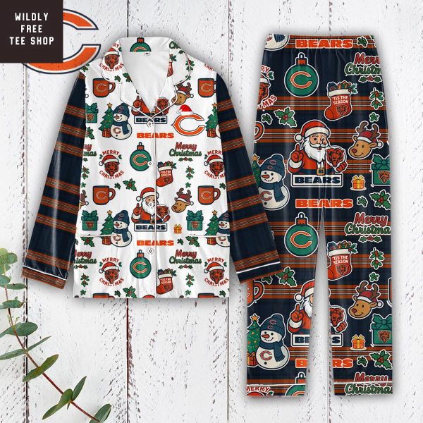 Chicago Bears Merry Christmas Gifts Pajamas Set