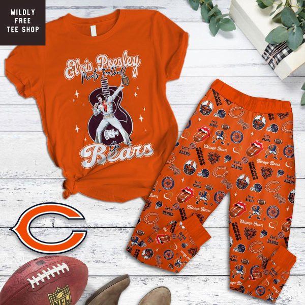 Chicago Bears x Elvis Presley Pajamas Set