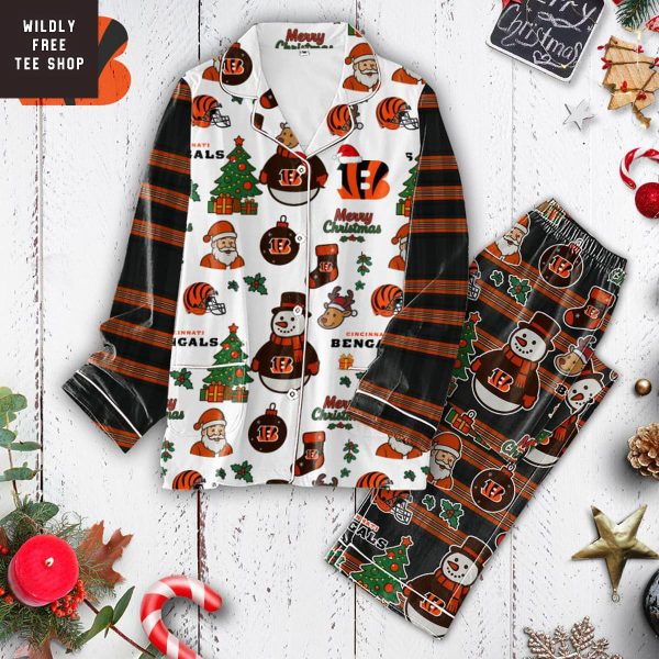 Cincinnati Bengals Merry Christmas Gifts Pajamas Set