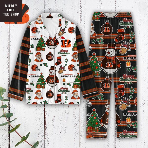 Cincinnati Bengals Merry Christmas Gifts Pajamas Set