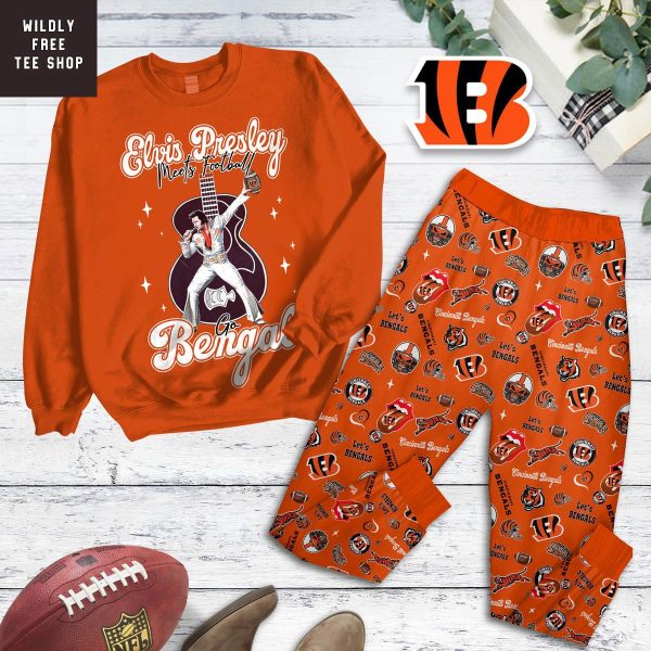 Cincinnati Bengals x Elvis Presley Pajamas Set
