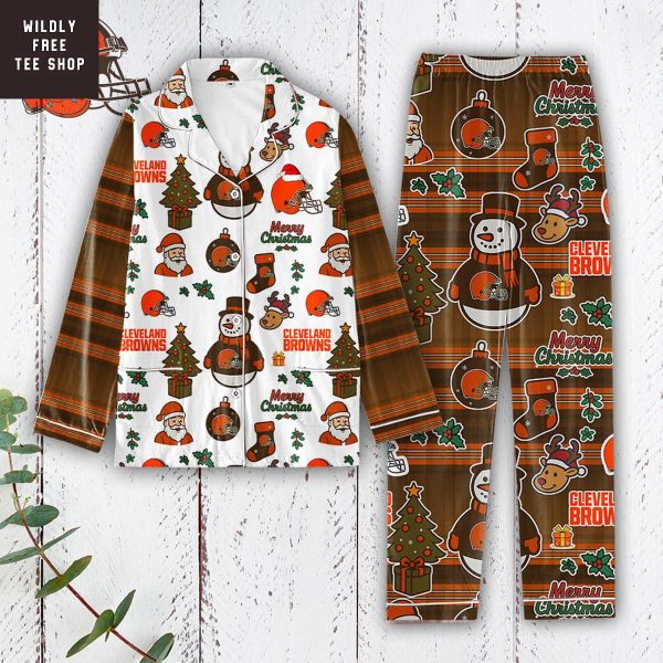 Cleveland Browns Merry Christmas Gifts Pajamas Set