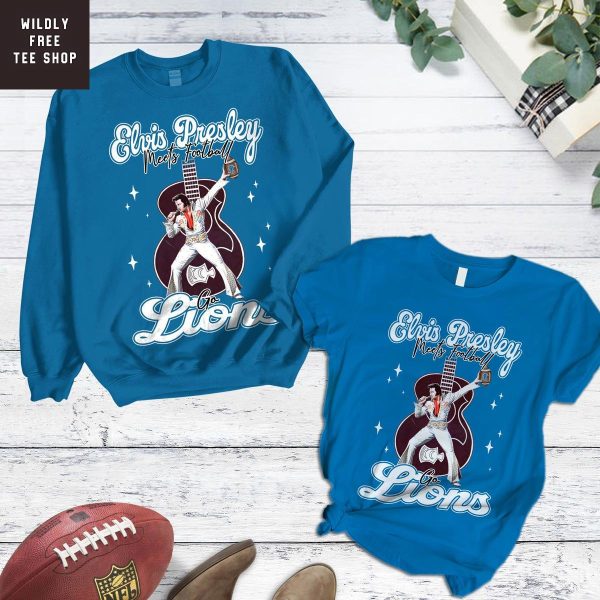 Detroit Lions x Elvis Presley Pajamas Set