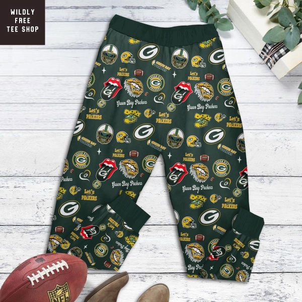 Green Bay Packers x Elvis Presley Pajamas Set