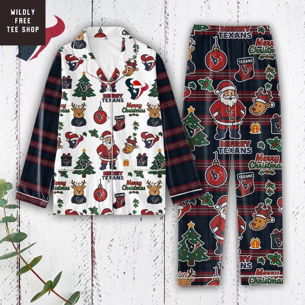 Houston Texans Merry Christmas Gifts Pajamas Set