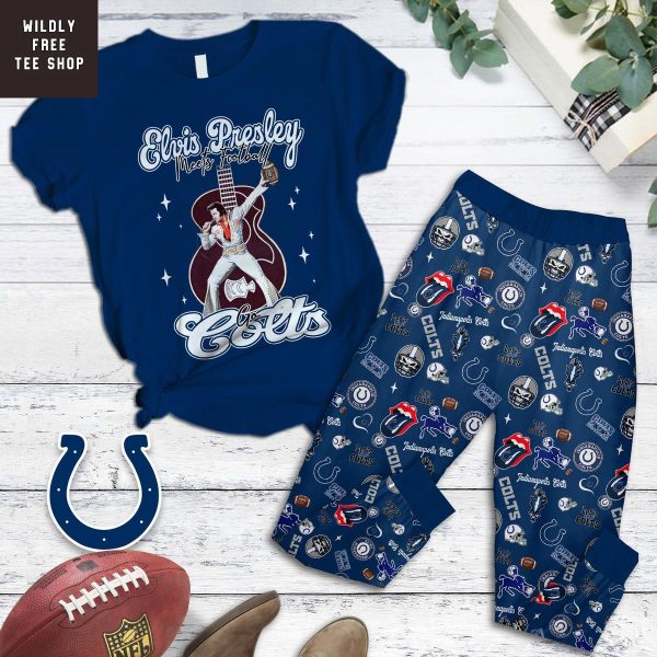 Indianapolis Colts x Elvis Presley Pajamas Set
