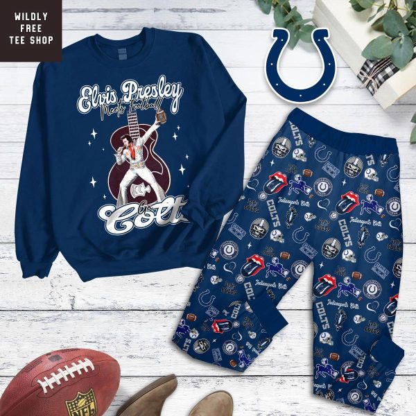 Indianapolis Colts x Elvis Presley Pajamas Set