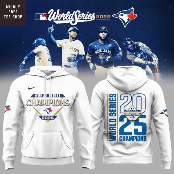Toronto Blue Jays 2025 World Series Champions Celebrating Hoodie Shirt