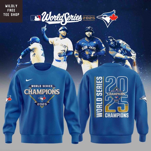 Toronto Blue Jays 2025 World Series Champions Celebrating Hoodie Shirt