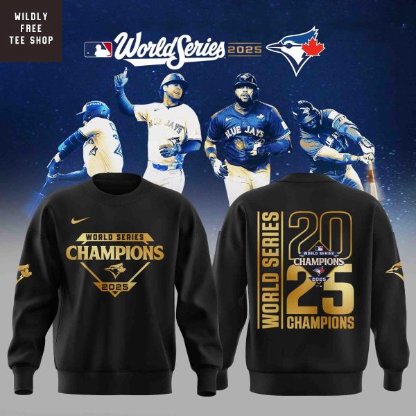 Toronto Blue Jays 2025 World Series Champions Celebrating Hoodie Shirt
