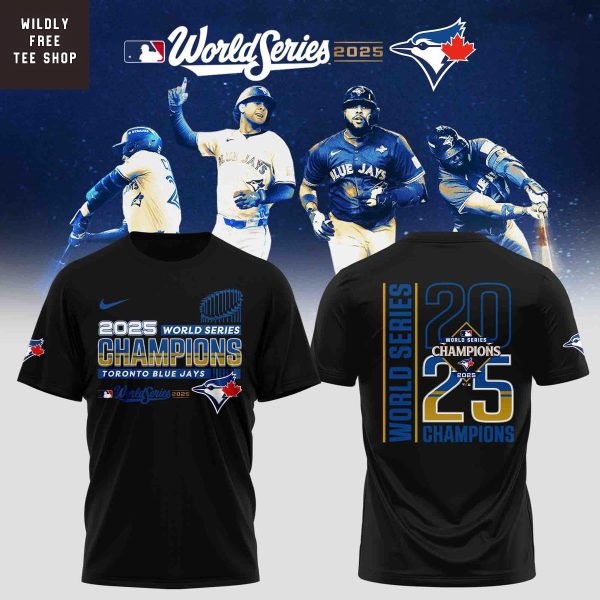 Toronto Blue Jays 2025 World Series Champions Celebrating Hoodie Shirt