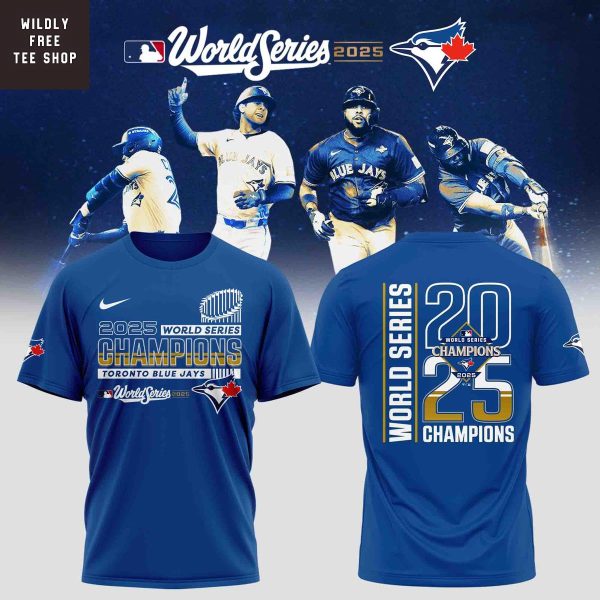 Toronto Blue Jays 2025 World Series Champions Celebrating Hoodie Shirt