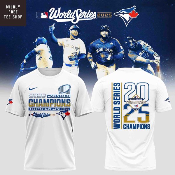 Toronto Blue Jays 2025 World Series Champions Celebrating Hoodie Shirt